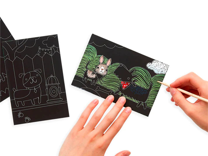 Mini rasca Scratch &amp; Scribble Cachorro