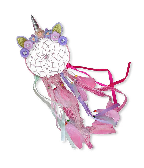 Atrapasueños Unicornio Rosa