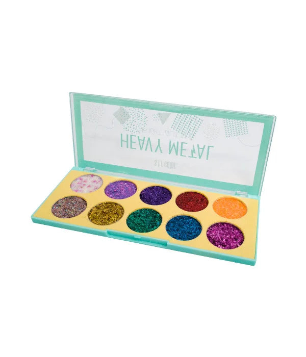 PALETA SOMBRAS HEAVY GLITTER